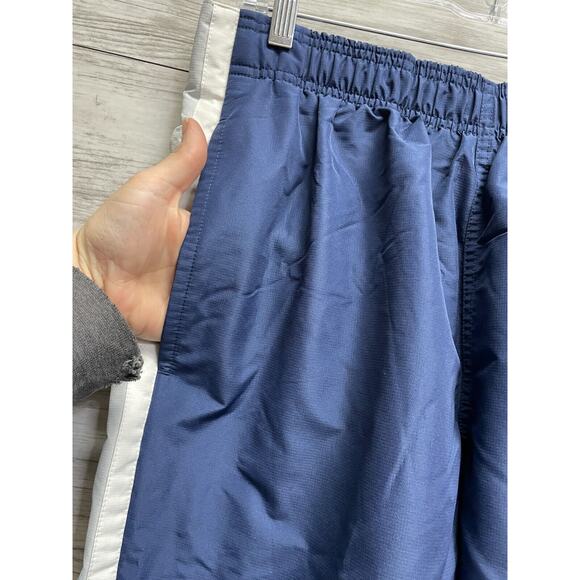 Vtg Nike Track Pants Mens Large Blue Warmup Snap Breakaway Gray Tag Y2K - Picture 5 of 16
